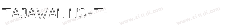 Tajawal Light字体转换